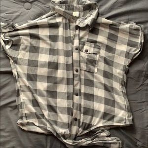 Black and white plus shirt